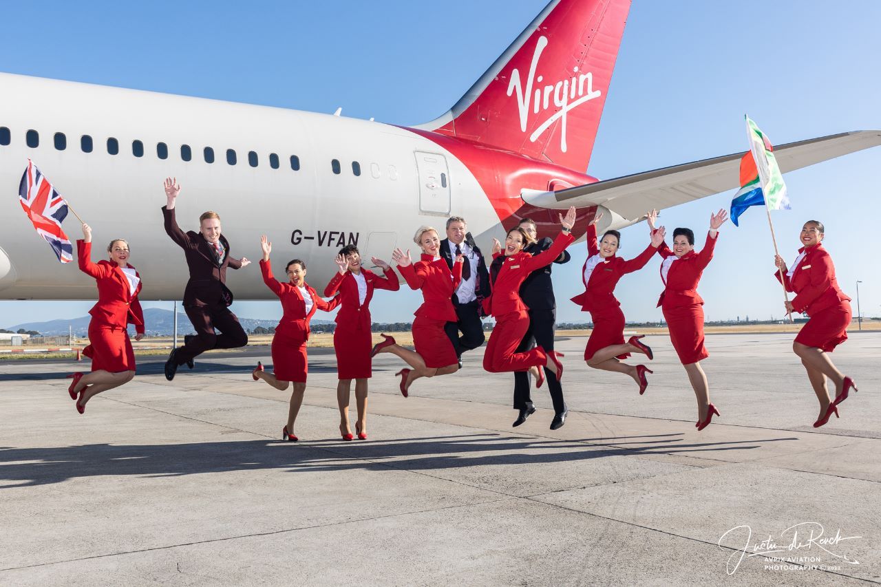 Virgin Atlantic resumed its operations between London and Cape Town