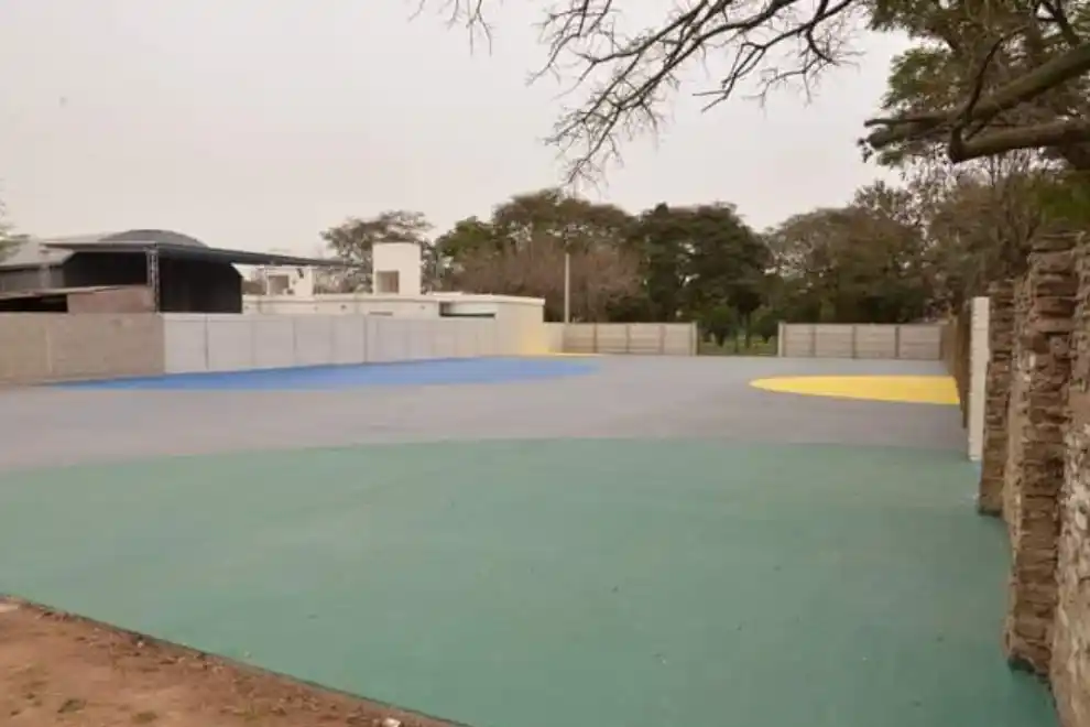 El nuevo playón de la primaria "9 de Julio"