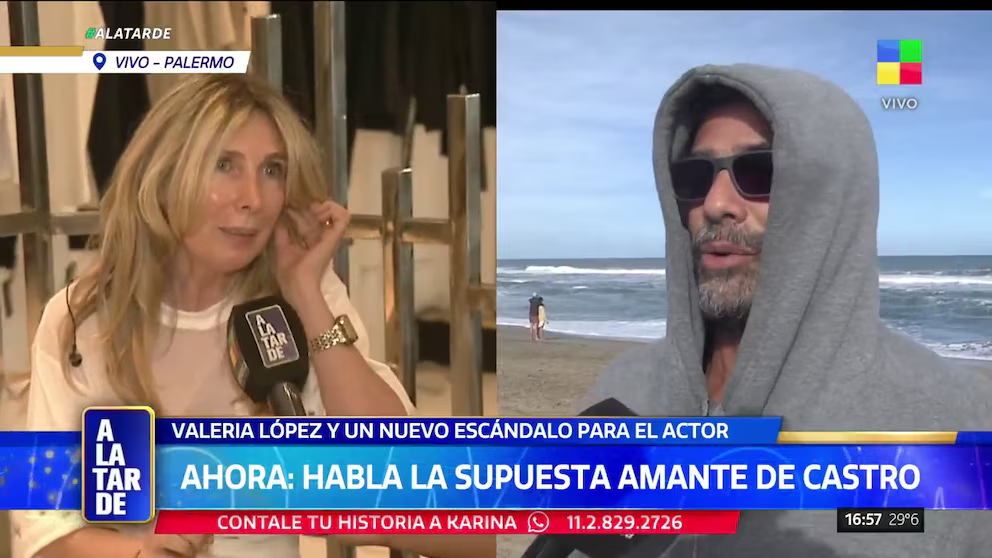 Valeria López negó un romance con Luciano Castro: “No hay chats, no pasó nada”