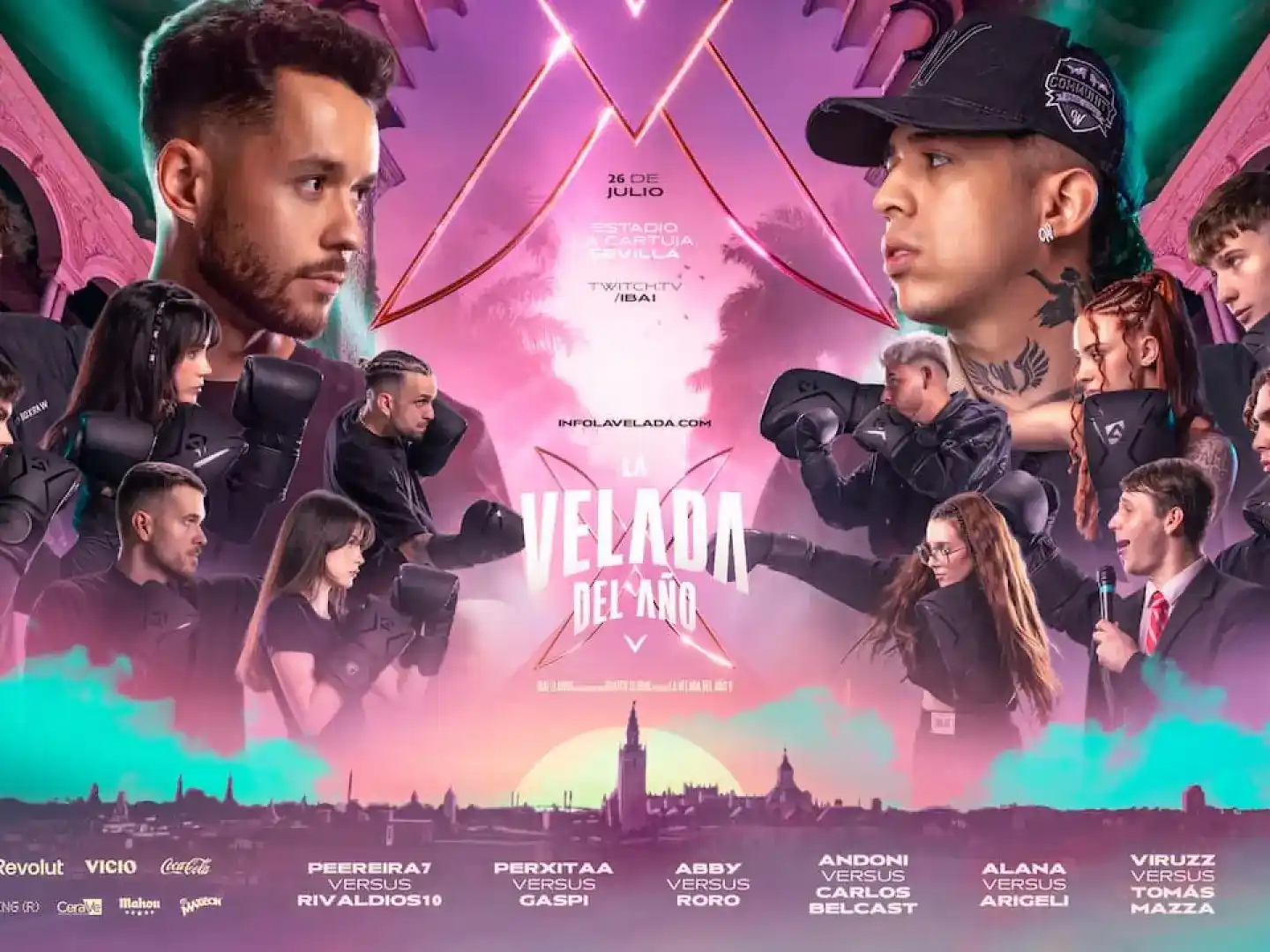 La Velada del Año 5 une boxeo y música en una noche única en Sevilla: dónde verla y a qué hora