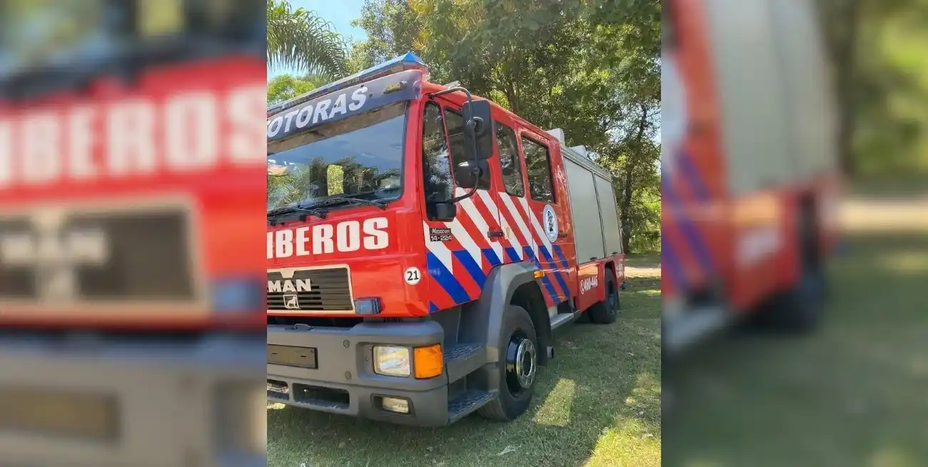 Los Bomberos Voluntarios de Totoras acudieron al llamado, pero no pudieron hacer nada.