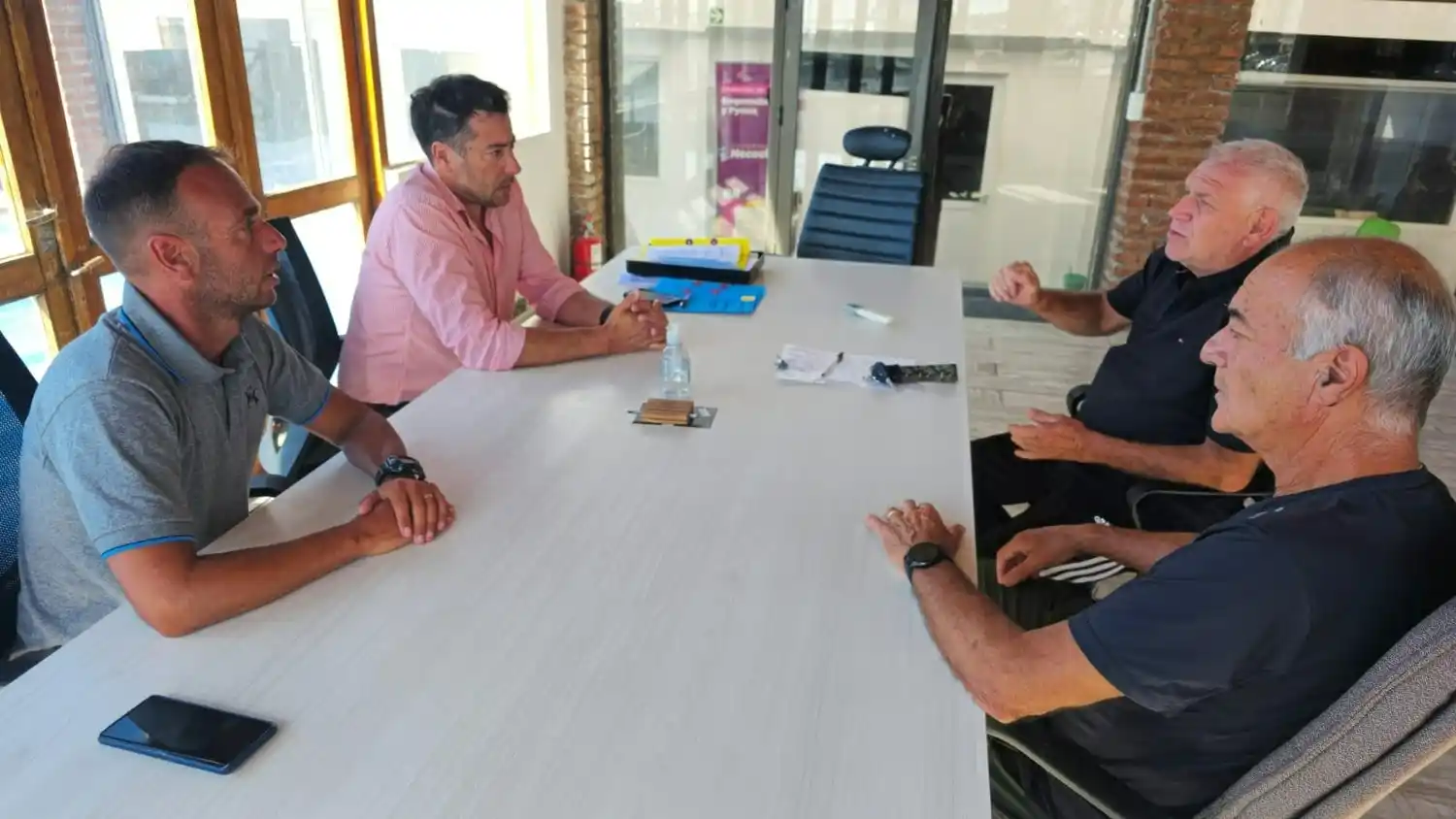 Encuentro. Entre Matías Sierra, Juan Coria y Néstor Floris