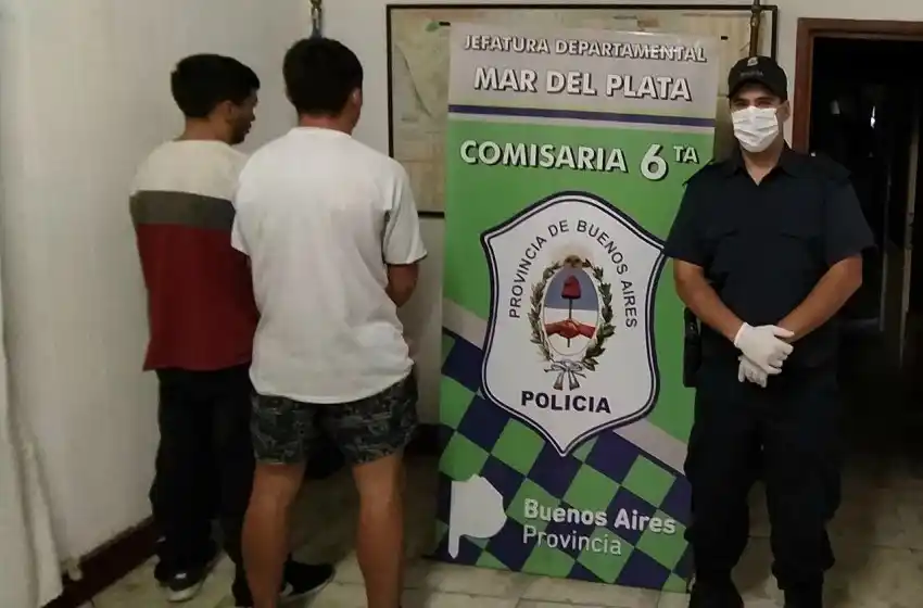 Rompieron la cuarentena para ir a robar