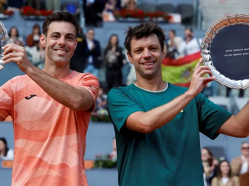 Marcel Granollers y Horacio Zeballos, los campeones del Masters 1000 de Madrid 2025. Foto: Chema Moya/EFEMarcel Granollers y Horacio Zeballos, los campeones del Masters 1000 de Madrid 2025. Foto: Chema Moya-EFE