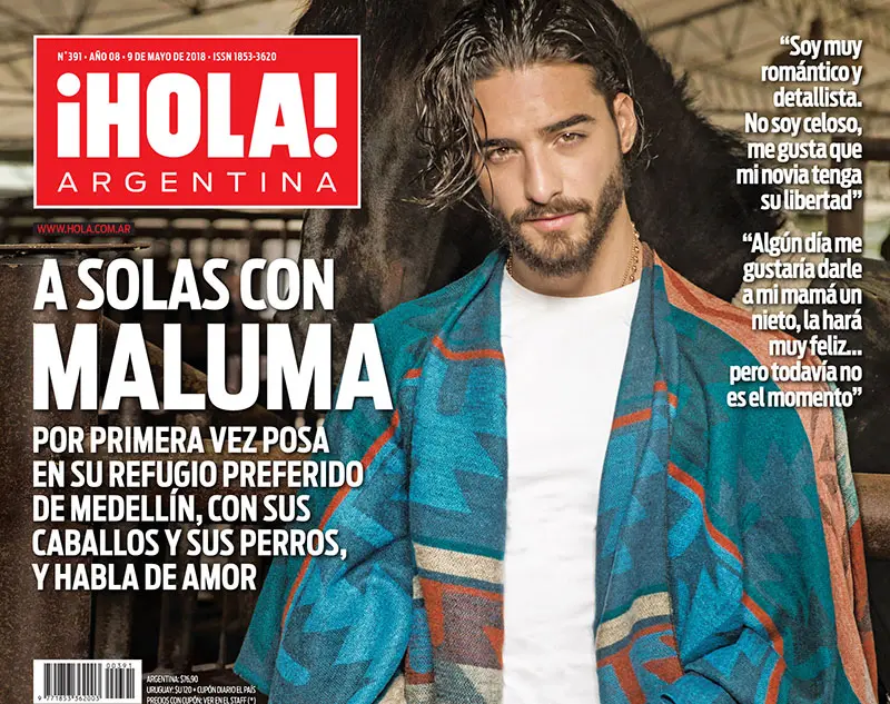 Maluma a solas con ¡Hola! posa en su refugio de Medellín