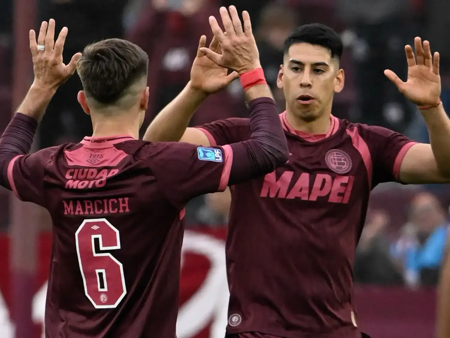 Marcich y Cardozo fueron protagonistas en la victoria de Lanús.