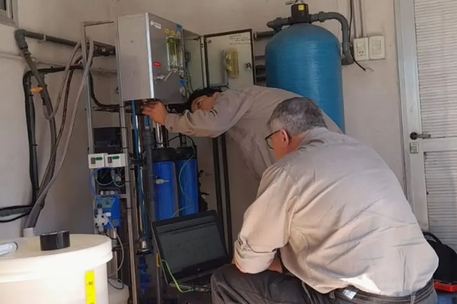Realizan mejoras en la planta de ósmosis inversa en Felicia