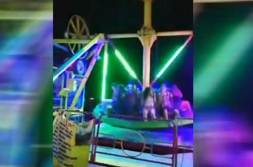 Video: una mujer casi muere tras ser despedida de un juego mecánico