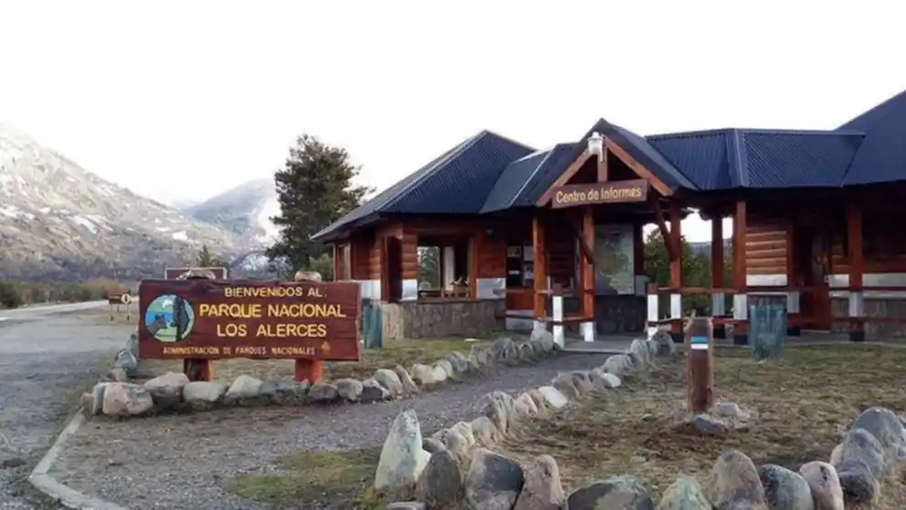 Parque Nacional Los Alerces, Chubut. Foto de archivo