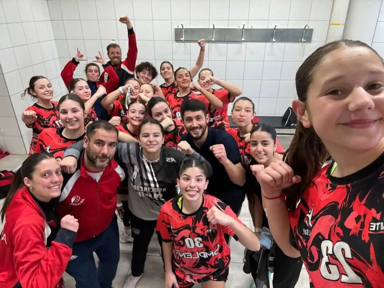 En el podio. Las cadetes de la Selección Atlántica