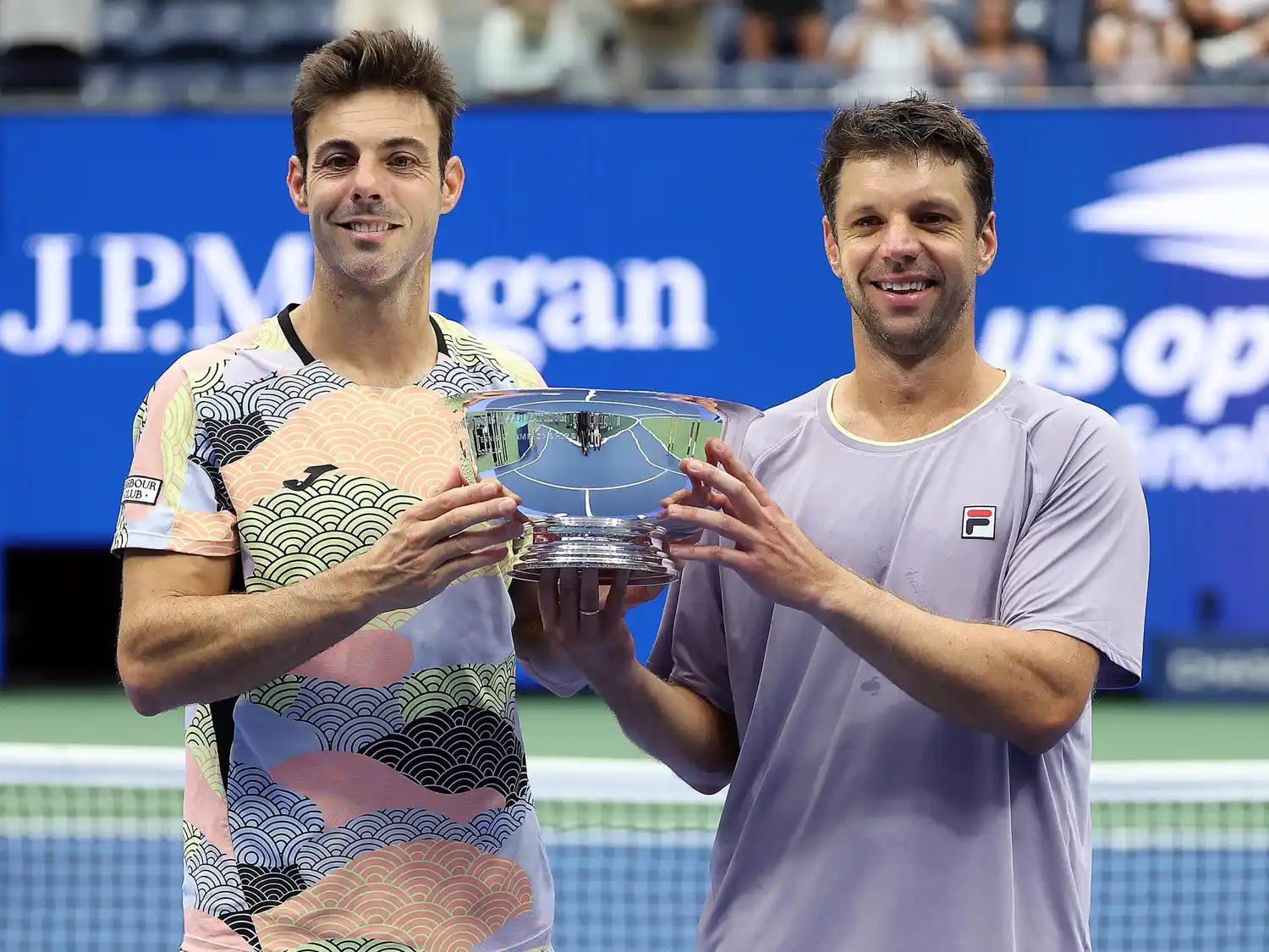 Zeballos y Granollers con el trofeo en Nueva York.