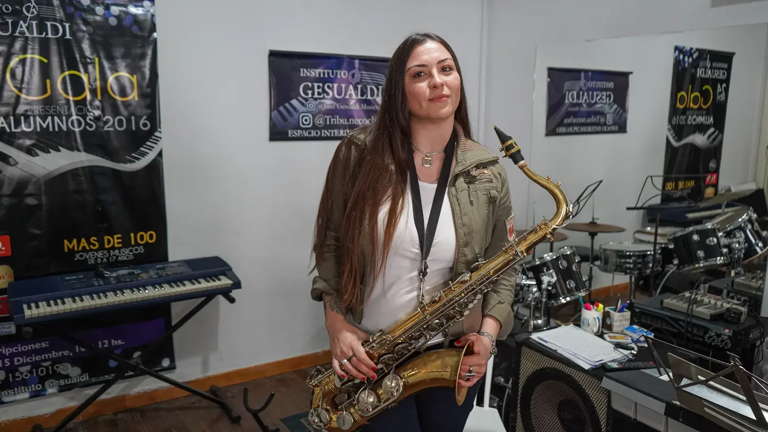 Estefanía Haag. Saxofonista y música sesionista de Necochea