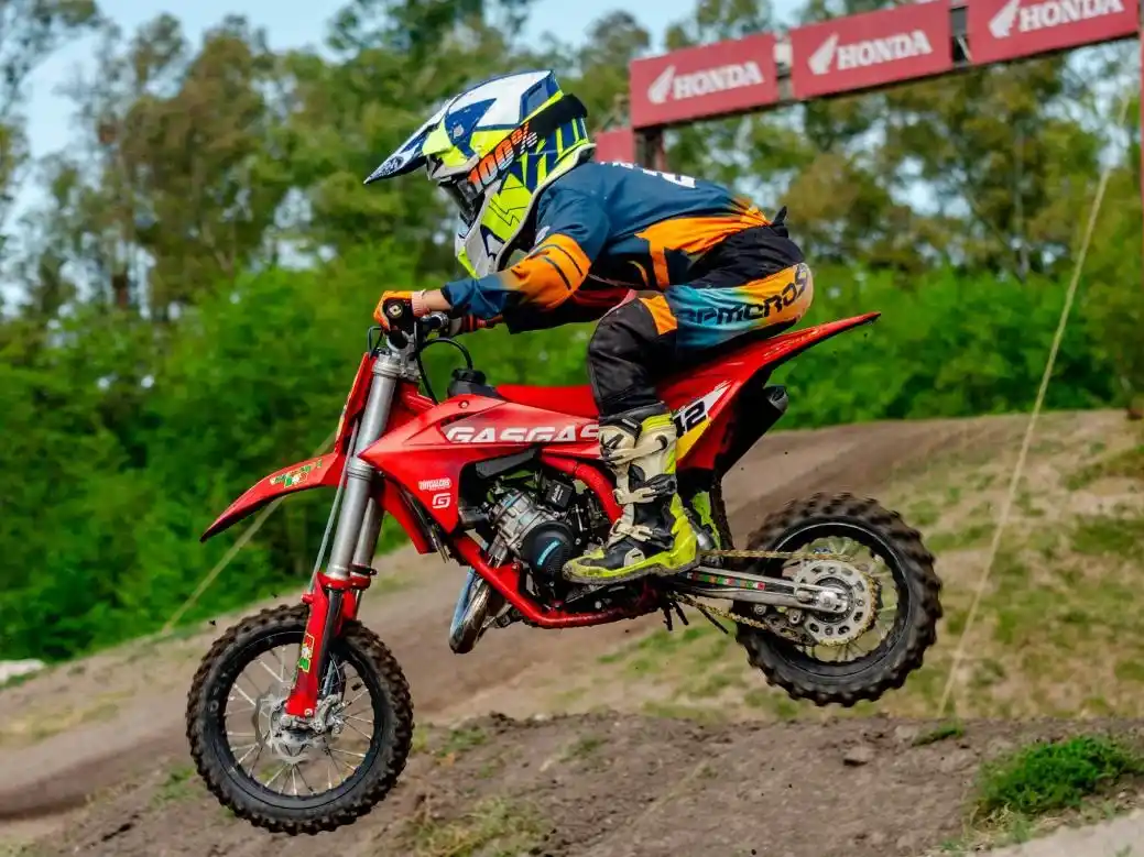 Valentino Bogue subió al podio en la séptima fecha del Campeonato Argentino de Motocross