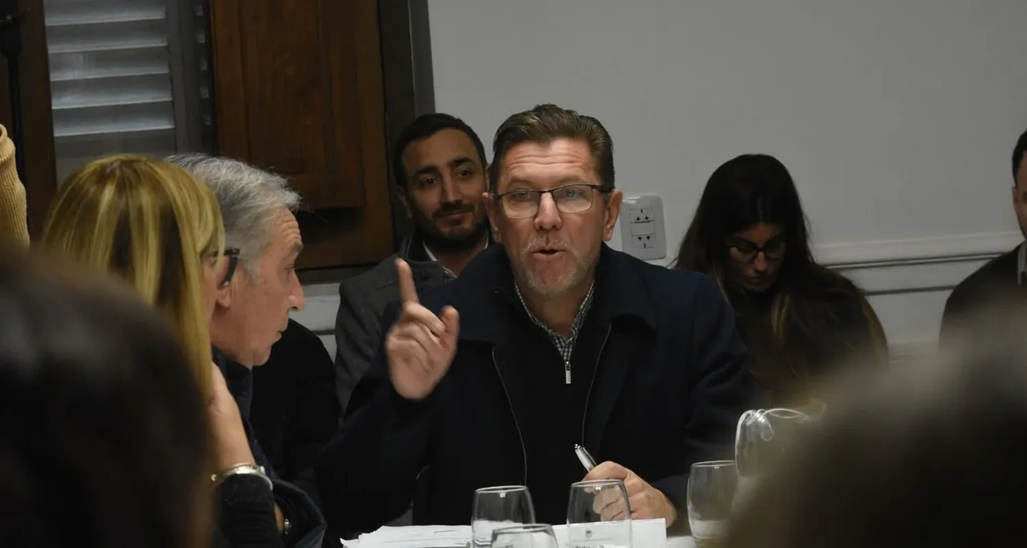 El senador Borla, presidente de la Comisión de Análisis Previsional que funciona en dependencias de Legislatura. Foto: Mauricio Garín