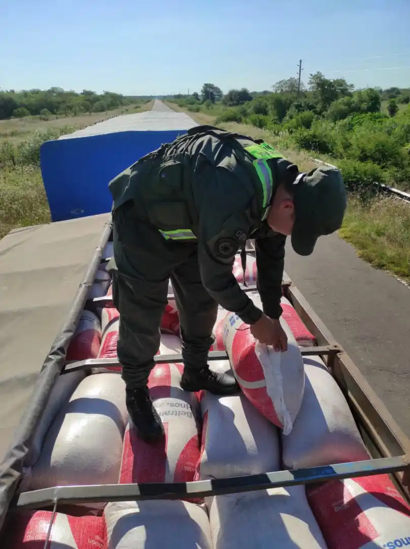 Decomisaron 50 toneladas de soja que eran trasladados de manera ilegal