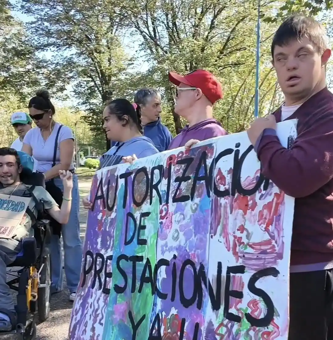 Manifestación en defensa de los derechos de las personas con discapacidad