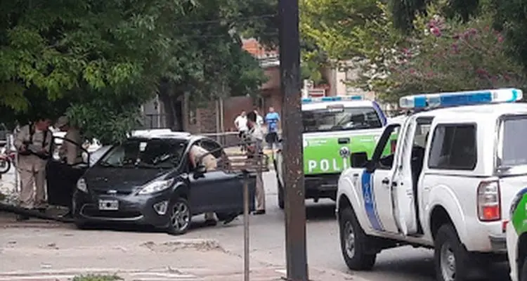 Persecución y choque de un patrullero