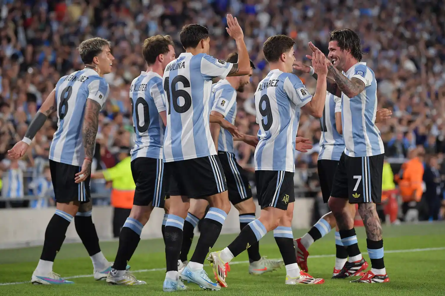 Paliza de la Scaloneta a Brasil y pase al Mundial.