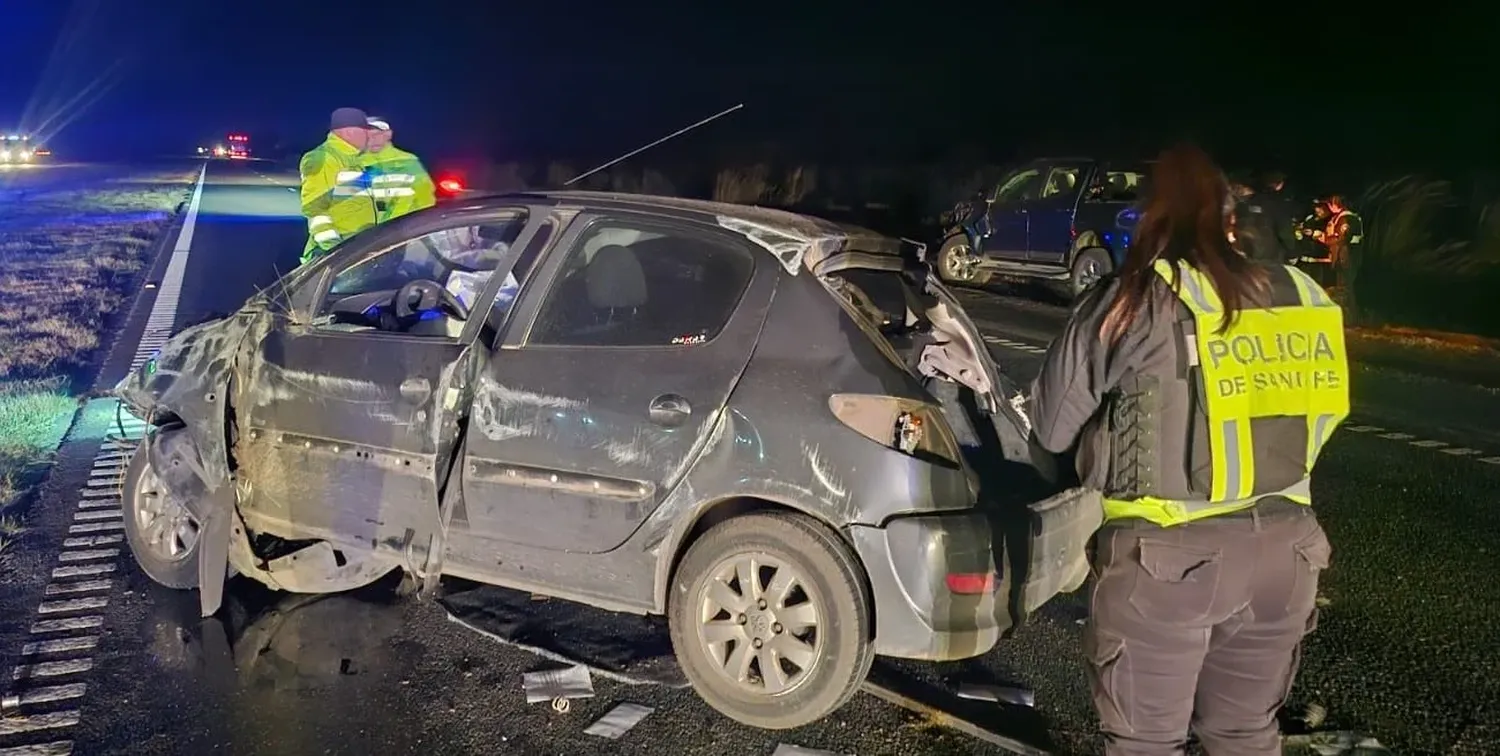 El conductor sufrió lesiones por lo que fue trasladado al hospital de Coronda.