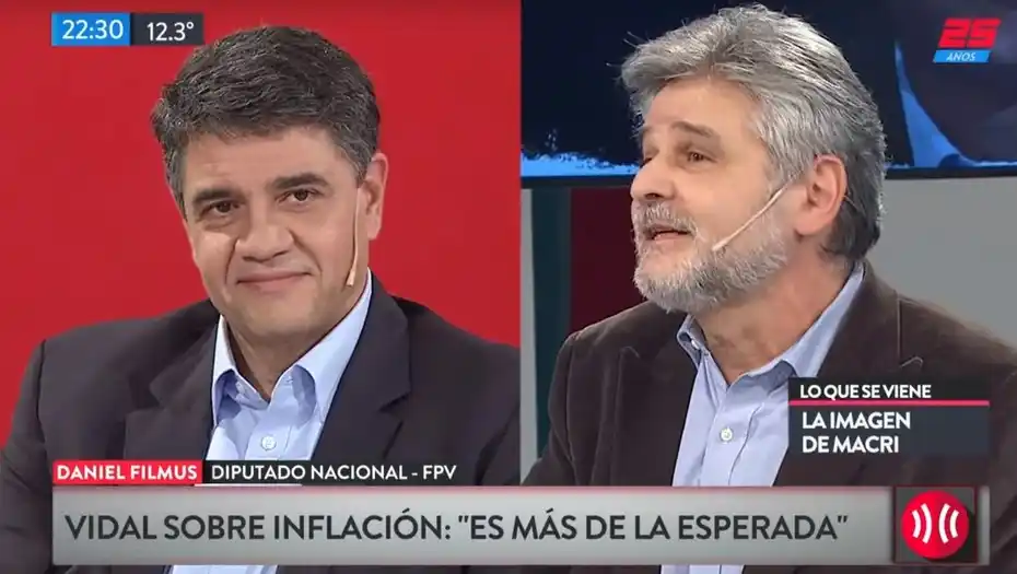 El caliente cruce entre Jorge Macri y Daniel Filmus por la situación económica del país
