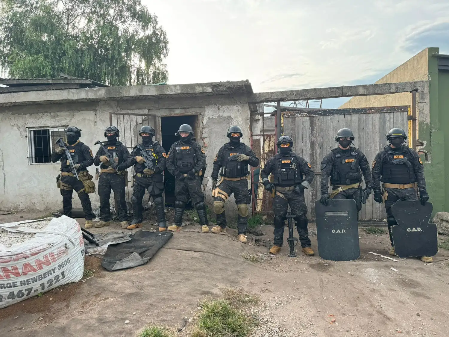 Los efectivos realizaron un allanamiento en una vivienda del barrio San Martín