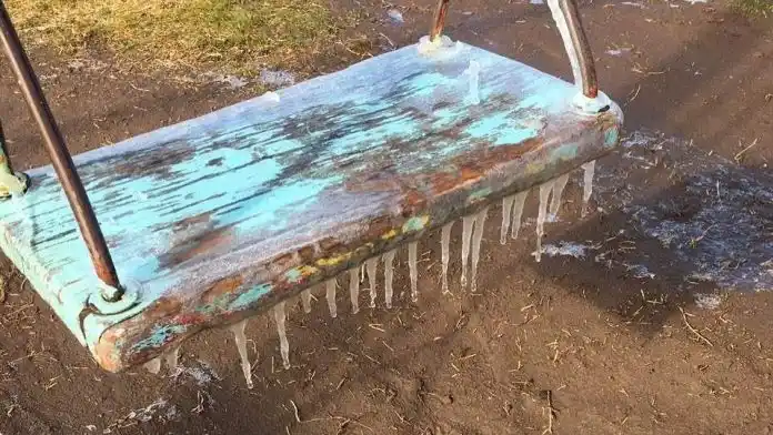 Se congeló una hamaca en La Pampa