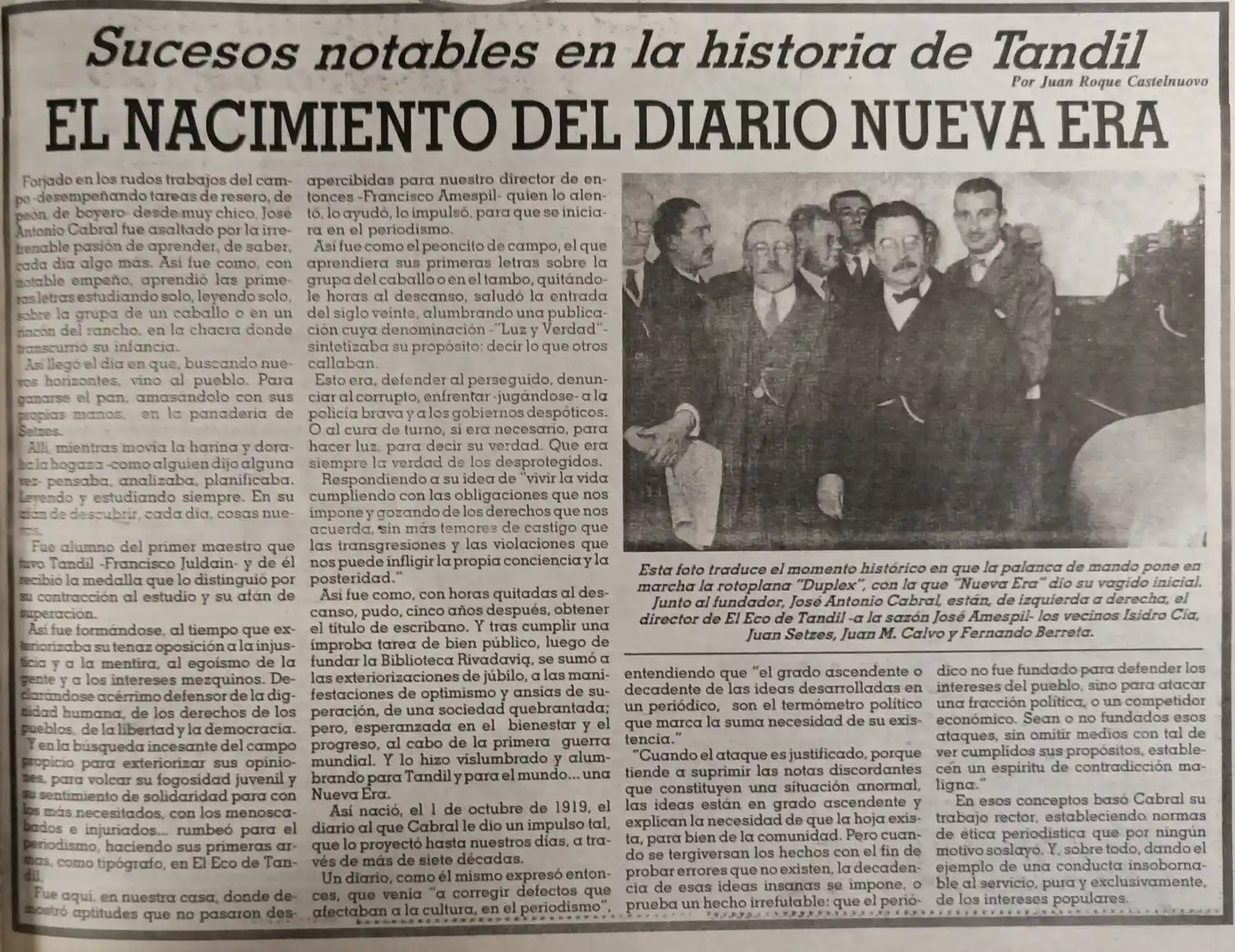 El nacimiento del diario Nueva Era