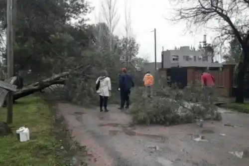 Dos muertos y serios inconvenientes por el temporal en el interior bonaerense