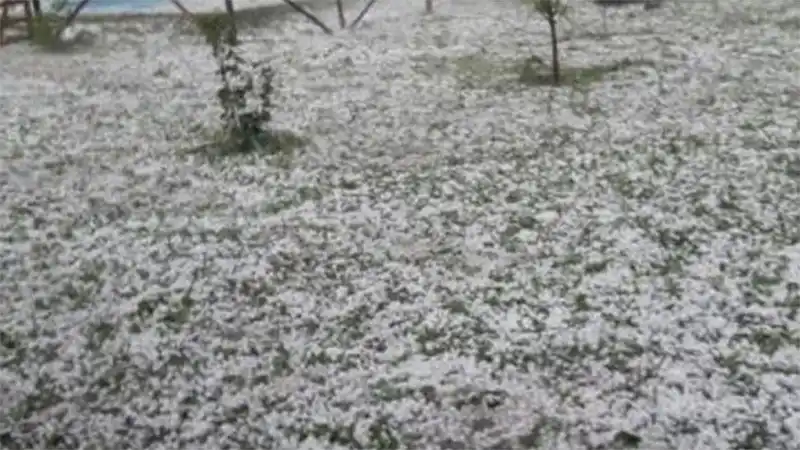 Fuerte granizada azotó a parte de Mendoza