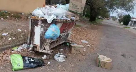 Lleno de basura