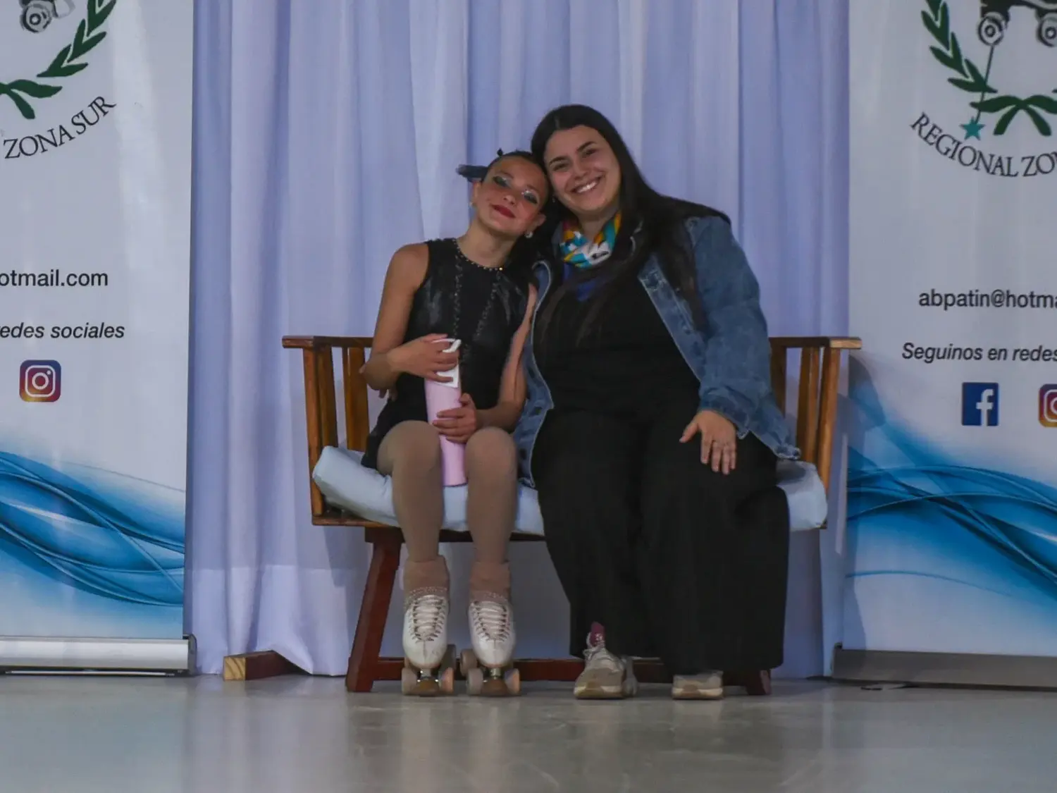 Alma Croce campeona en categoría 3°B mini infantil 11 años, junto a su técima Juana Catalani
