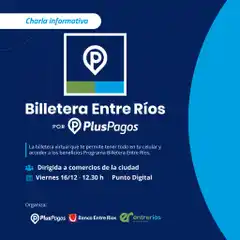 Billetera Entre Ríos: brindarán una charla