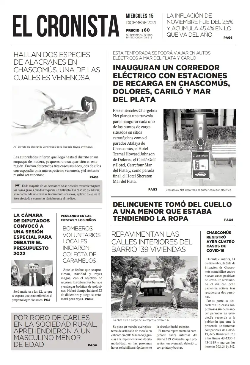 Tapa 15 diciembre 2021