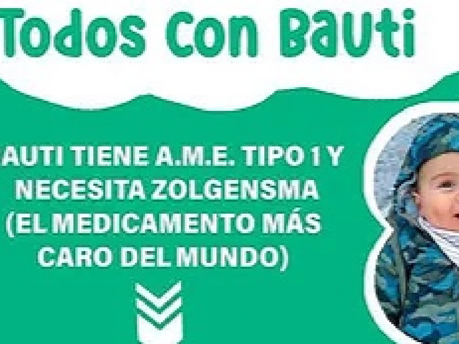 Bauti, el bebé con patología neuromuscular, podrá acceder al remedio más caro del mundo