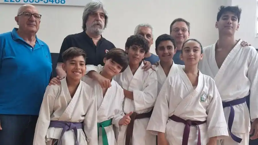 Representantes locales. En lo que fue el examen realizado en Mar del Plata