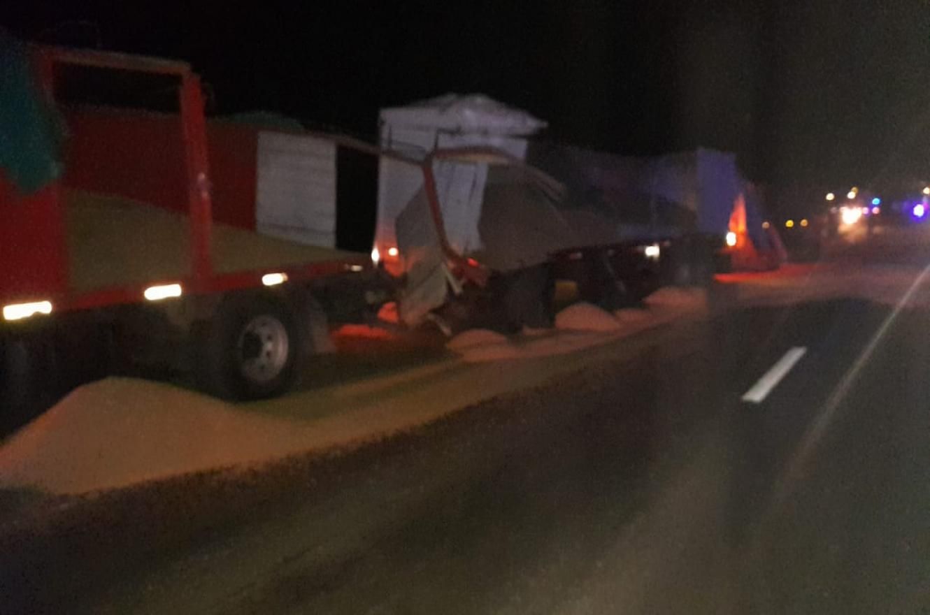 Múltiple choque de camiones en la ruta 12