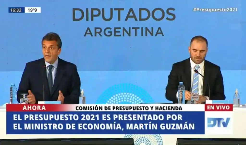 EN VIVO | El ministro de Economía Martín Guzmán, presenta el Presupuesto 2021 en Diputados