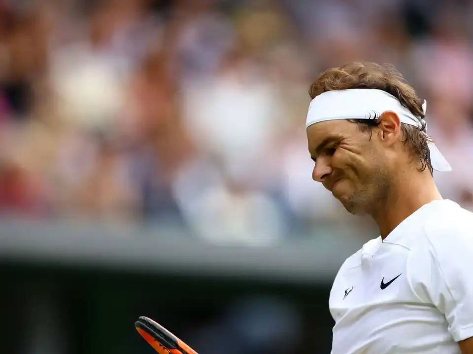 Nadal durante su última participación en Wimbledon, en 2022