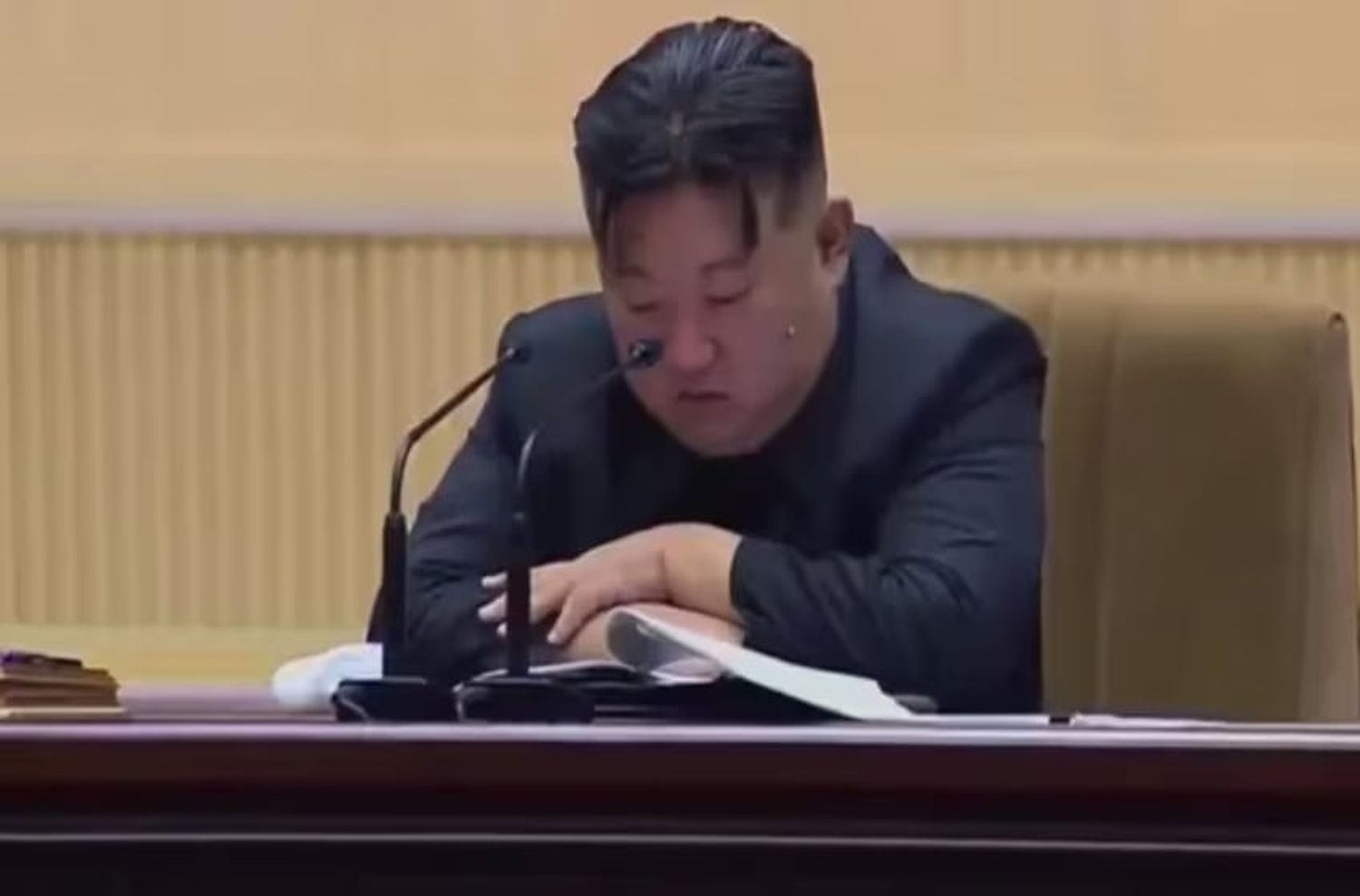 El líder de Corea del Norte se largó a llorar mientras le pedía a las mujeres que tengan más bebés