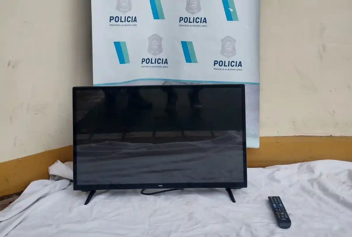 Un detenido por sustraer una televisión de un hotel en Chascomús
