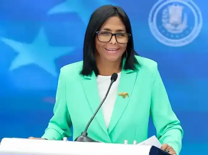 Delcy Rodríguez, presidenta encargada de Venezuela.