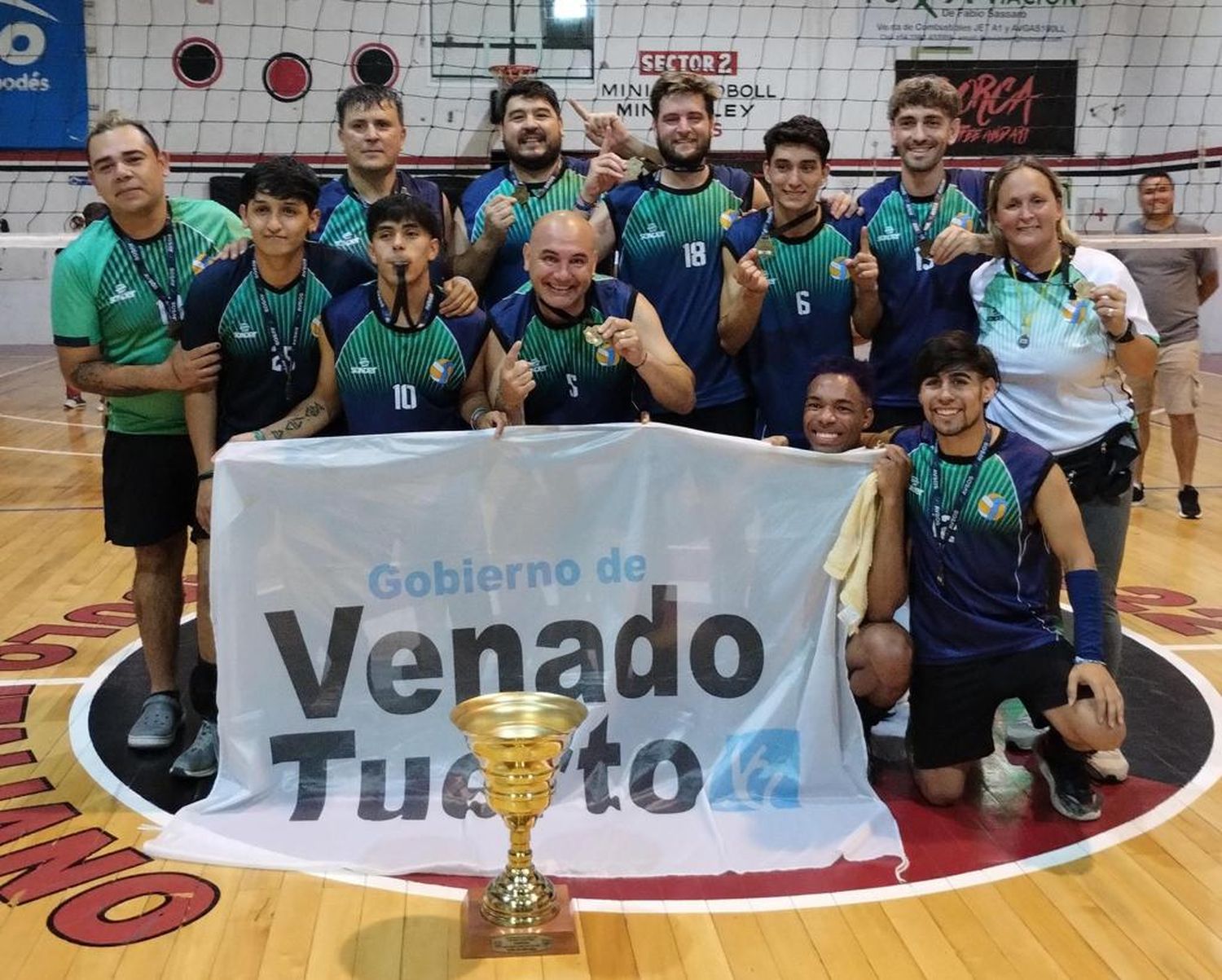 Municipalidad A, campeona de la Copa de Oro.