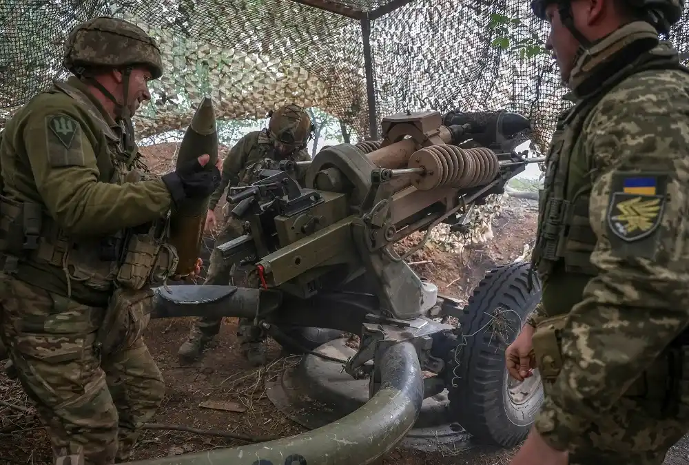 Soldados ucranianos operaban en la región de Donetsk.