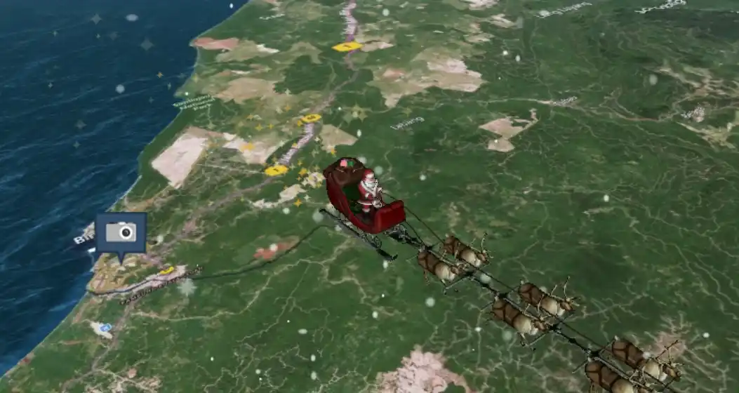 ¿Dónde está Papá Noel?: en vivo su recorrido alrededor del mundo