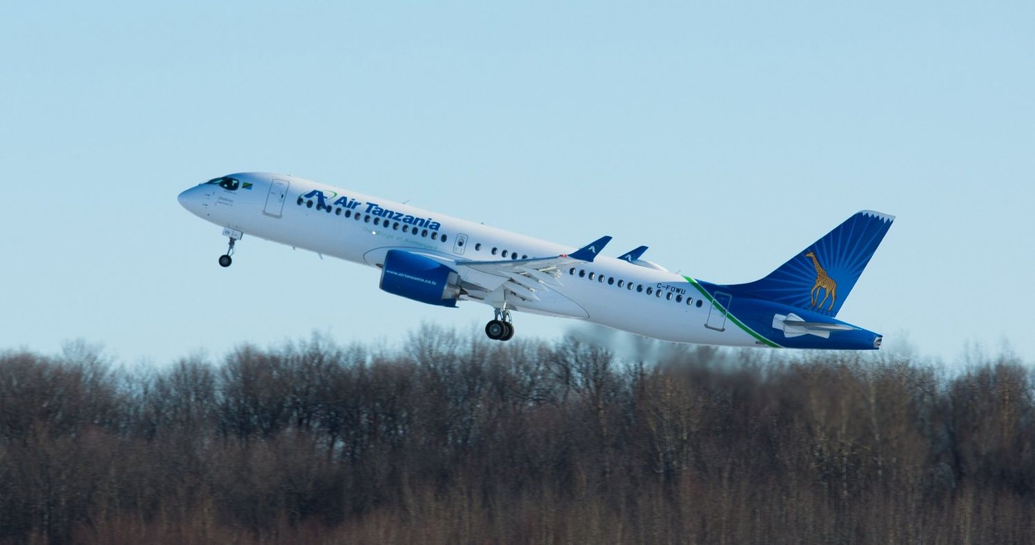 El Airbus A220 debuta en África de la mano de Air Tanzania