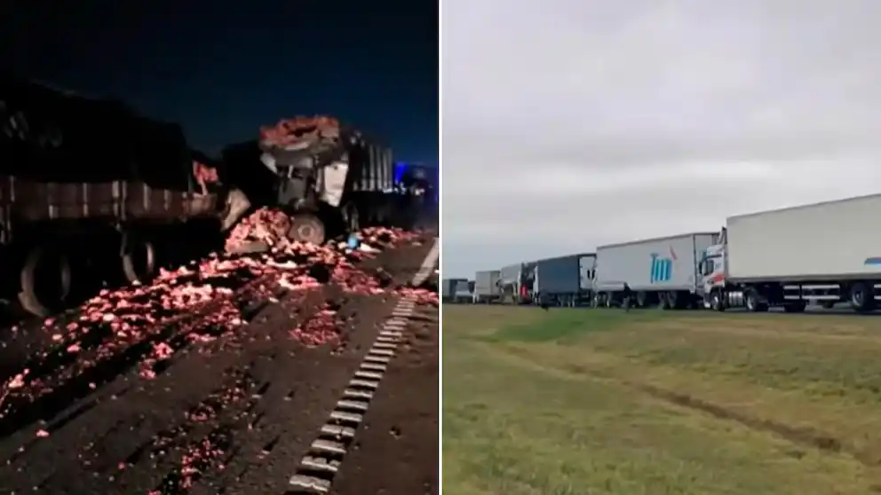 Choque en cadena en la Ruta 9: murió una persona y hay un herido