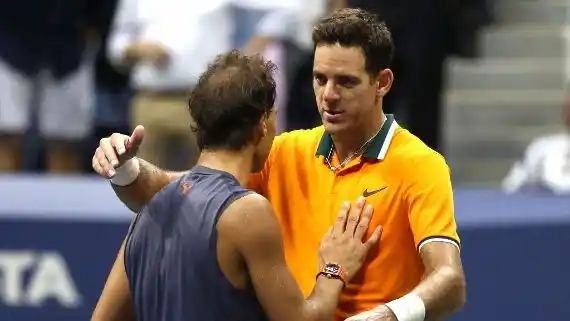 Nadal y Del Potro, en otros tiempos.