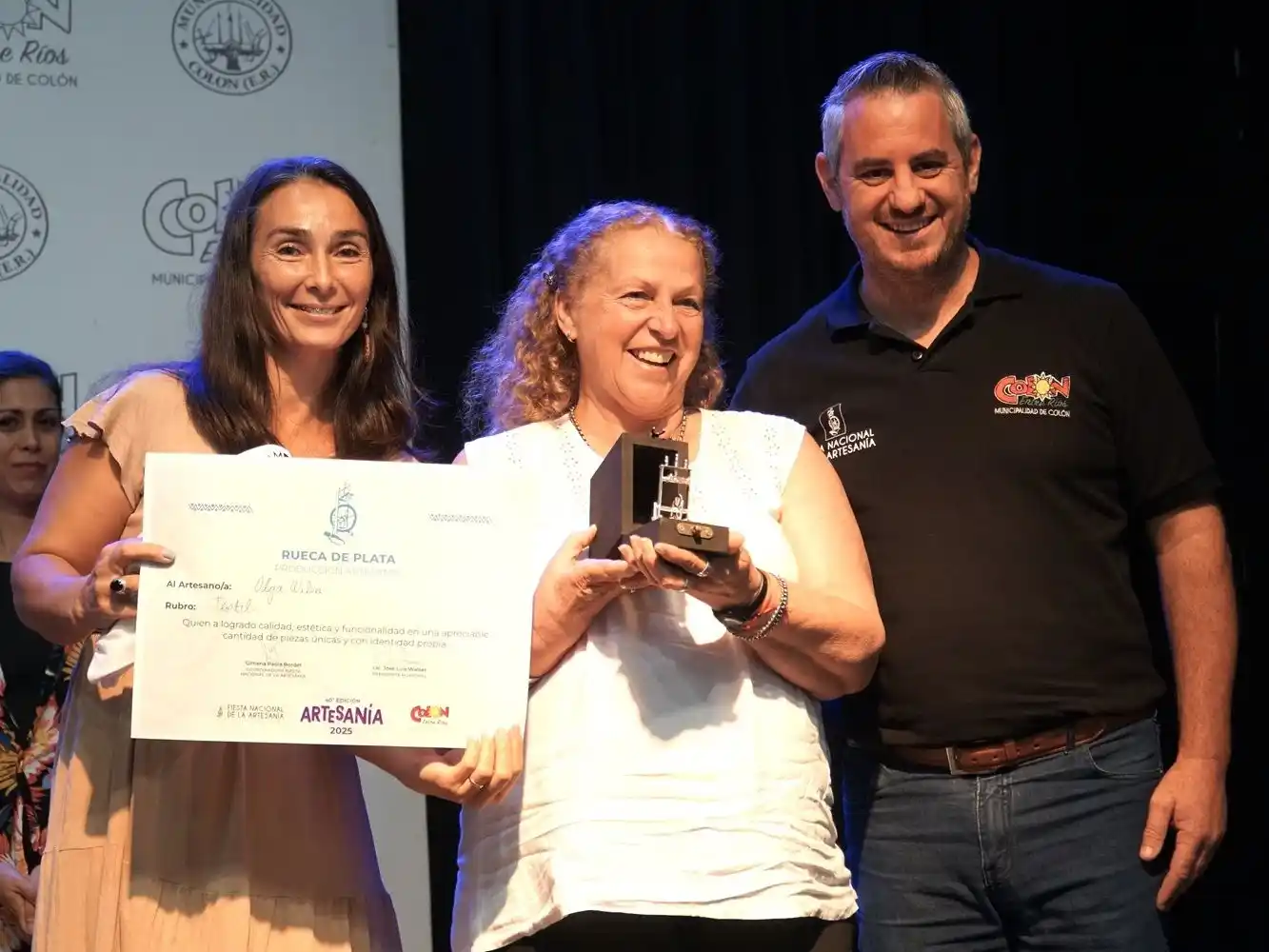 Máxima distinción para Olga Wilvers en la Fiesta de la Artesanía