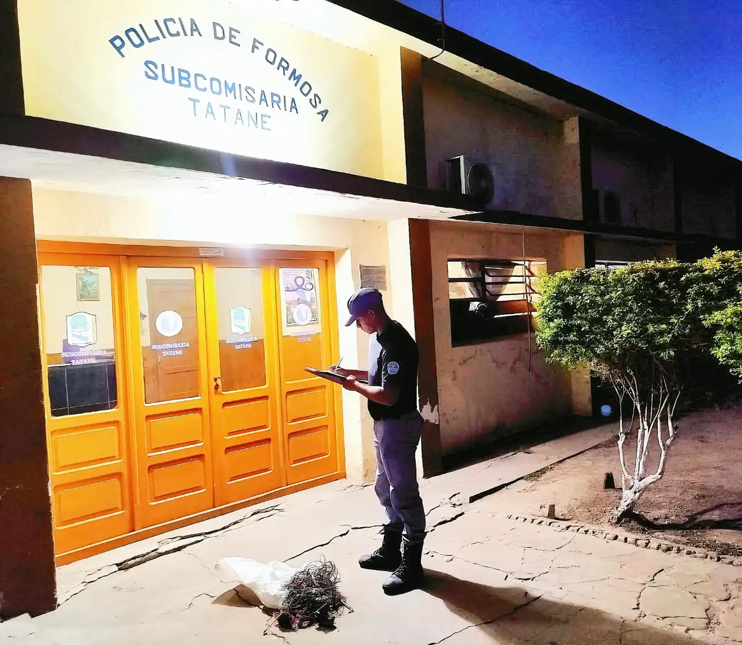 Detuvieron a dos hombres por el robo de cables en Tatané