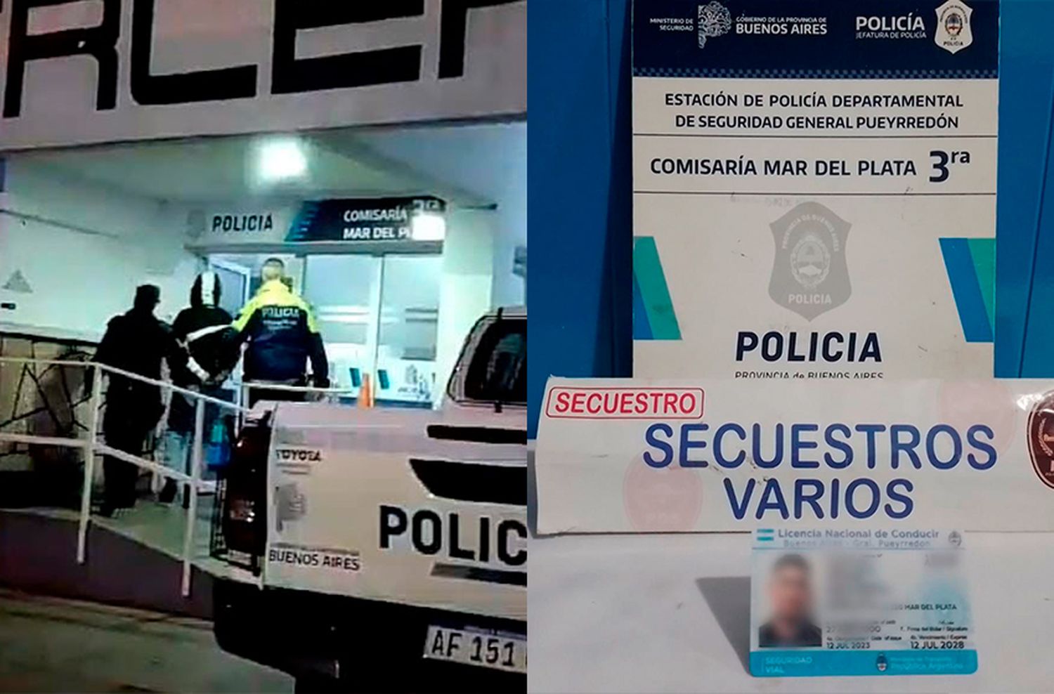 Lo detienen en un control y presentó un carnet de conducir trucho